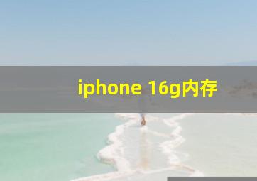 iphone 16g内存